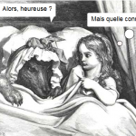 le petit chaperon boit du rouge